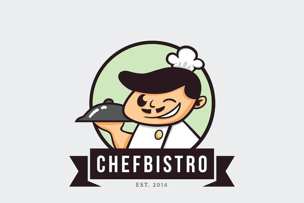 Chefbistro-mascot-logo