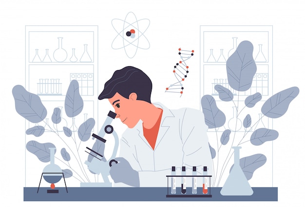 Chemik Prowadzący Eksperyment