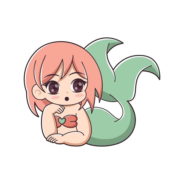 Chibi Anime Character Design Ilustracja