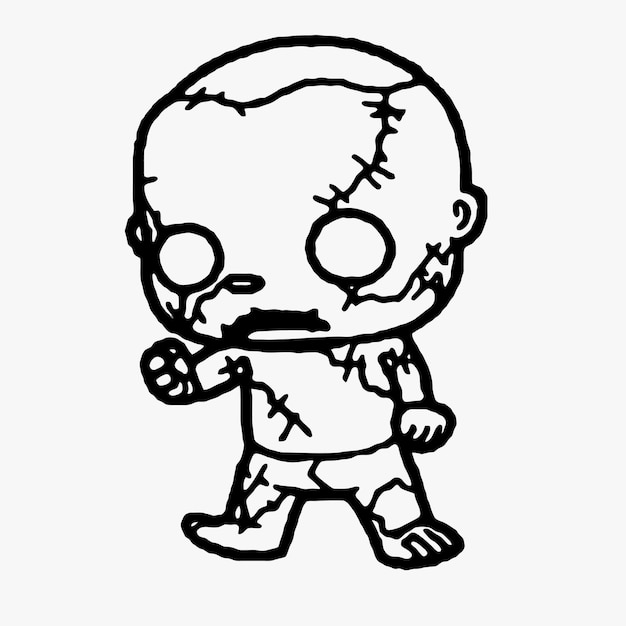 Plik wektorowy chibi zombies