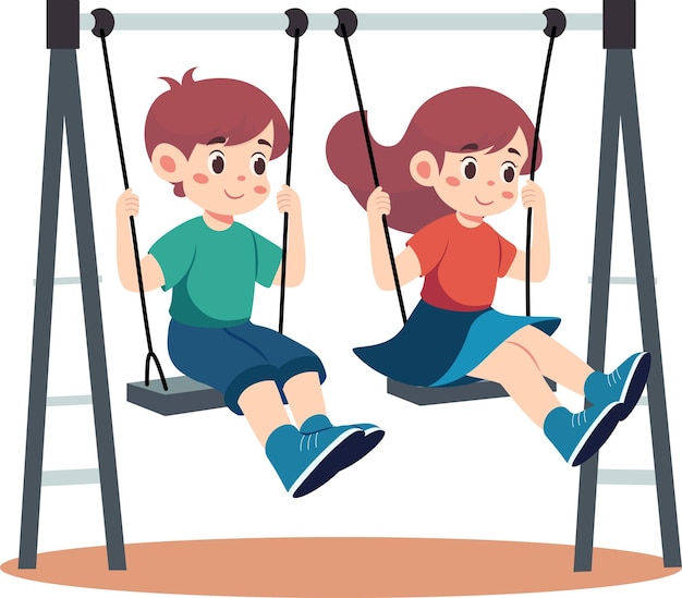 Children Playing Games in Play Ground