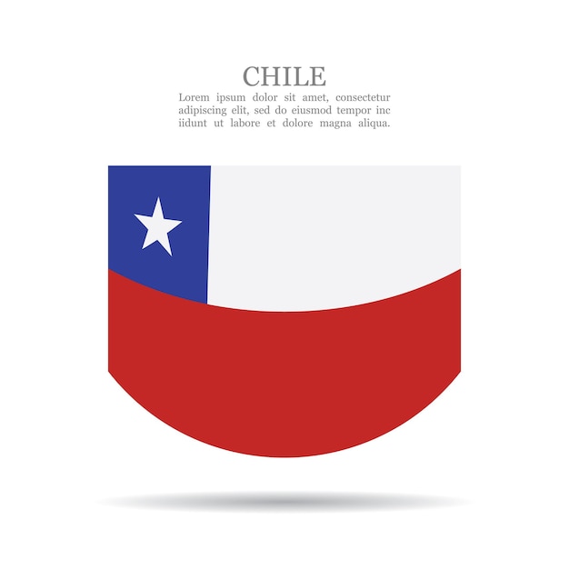 Chile Flaga Narodowa Wektor Ikona