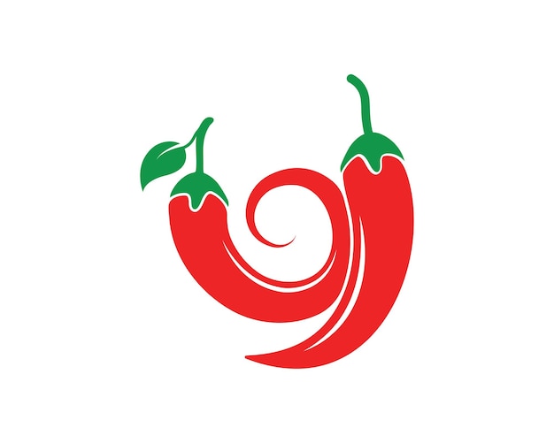 Chili logo ikona wektor ilustracja szablon projektu