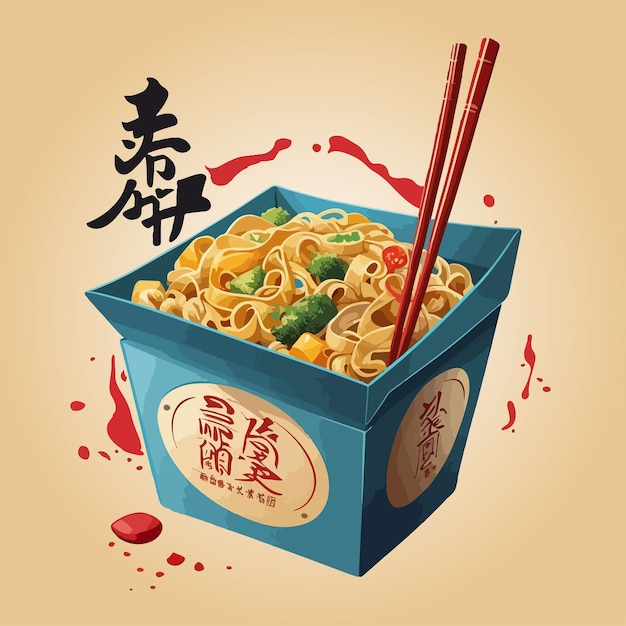 Chiness Food Vector Art Design