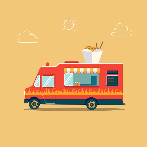 Chiński Noodle Food Truck