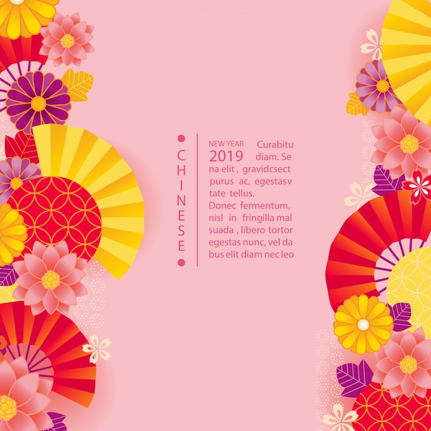 Chiński Nowy Rok Powitanie Karta