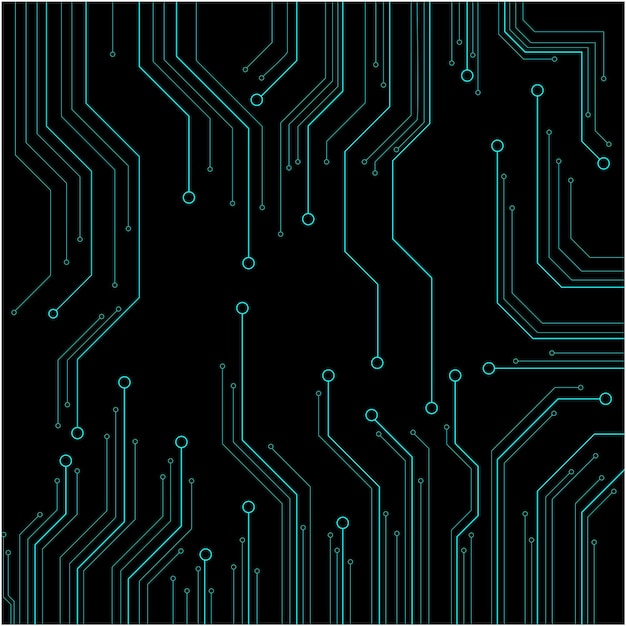 Chip komputerowy Wektor płytki drukowanej dla koncepcji technologii i finansów oraz edukacji dla f