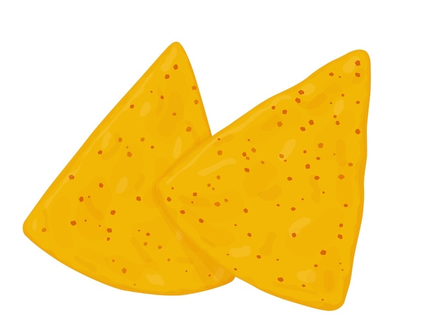 Chipsy tortilla lub nachos tortille Meksykańskie jedzenie na białym tle