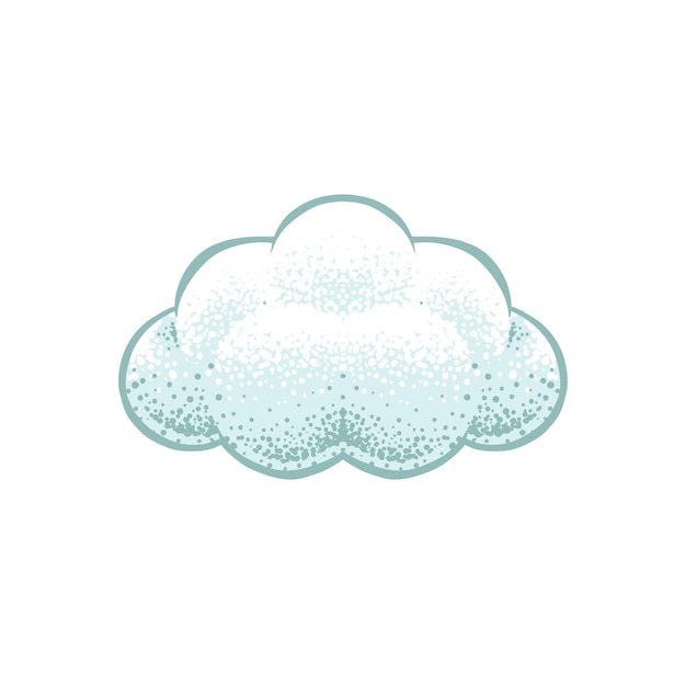 Plik wektorowy chmura ręcznie rysowane ikona ilustracja