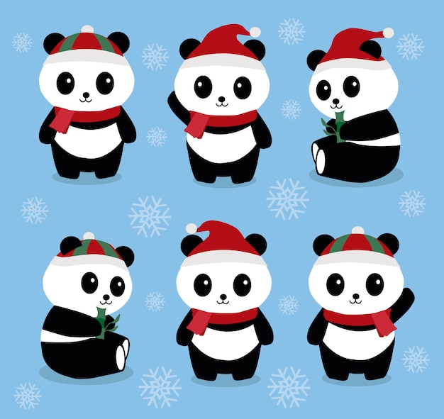 Christmas Pandas