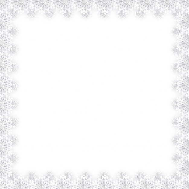 Plik wektorowy christmas snowflakes frame