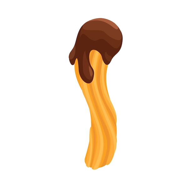 Plik wektorowy churros snack symbol wektor ilustracji kreskówki