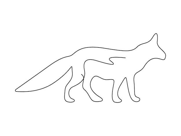 Ciągły rysunek jednej linii ilustracji wektorowej pro-wektorowej
