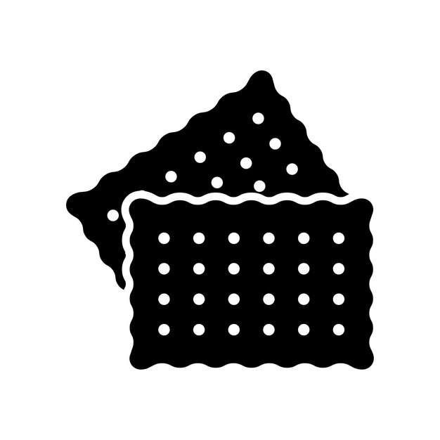 Plik wektorowy ciastko ikona wektor szablon projektu na białym tle