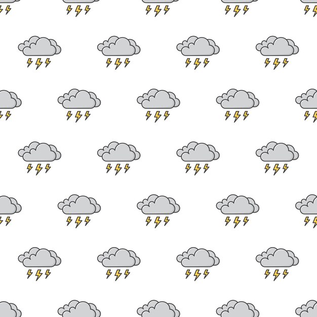 Ciemne Chmury Thunder Strom Szwu. Ilustracja motywu zjawisk pogodowych