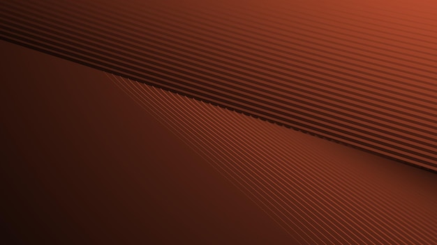 Ciemno-pomarańczowy gradient z krzywą linii abstrakcyjnego tła dla tła