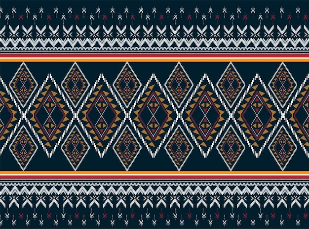Ciemny geometryczny wzór etniczny tradycyjny wzór używany do spódnicy, dywanu, tapety