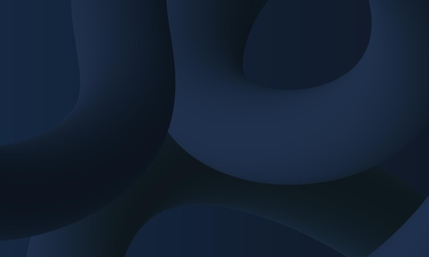 Ciemny niebieski gradient 3D abstrakcyjne kształty tła