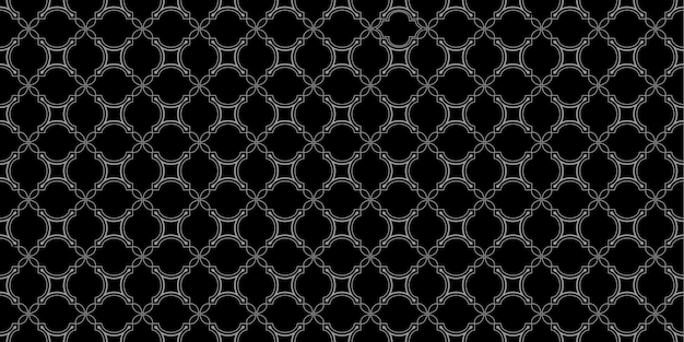 Plik wektorowy ciemny ornament monochromatyczny geometryczny bezszwowy wzór