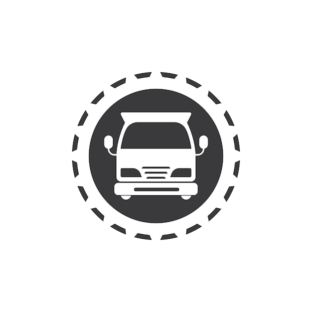 Ciężarówka Ikona Logo Wektor Ilustracja Szablon Projektu