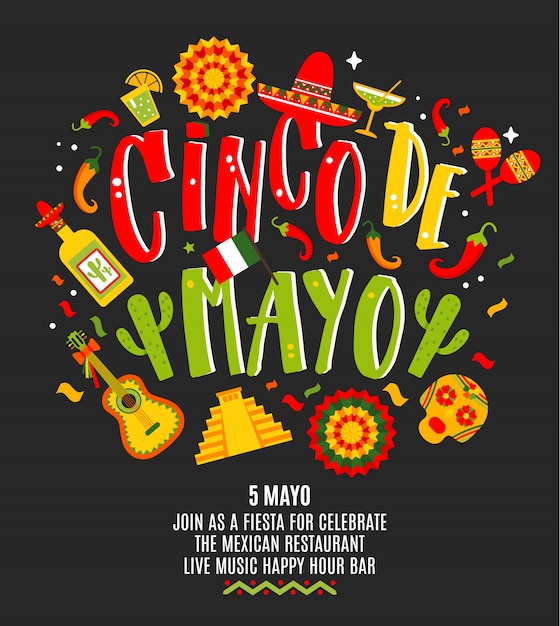 Plik wektorowy cinco de mayo