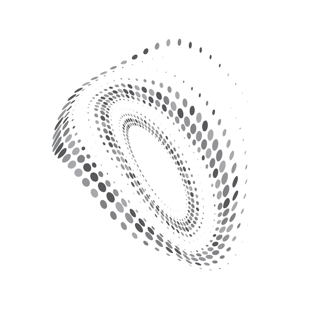 Circle Halftone Wektorowe ikony i grafika