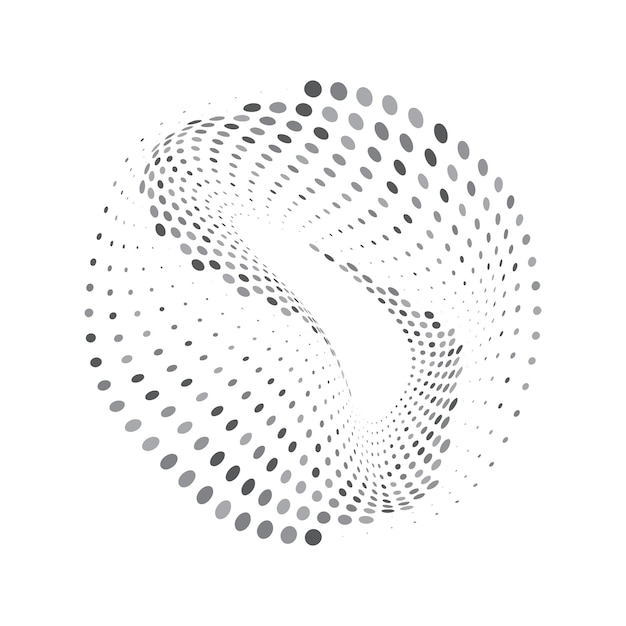 Circle Halftone Wektorowe ikony i grafika