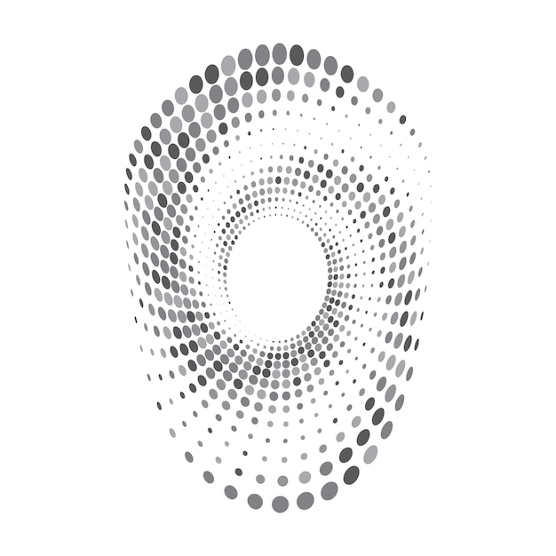 Circle Halftone Wektorowe ikony i grafika