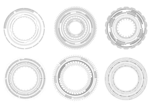 Circles Techonology Vector