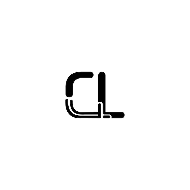 CL monogram logo projekt list tekst nazwa symbol monochromatyczny logotyp alfabet znak proste logo