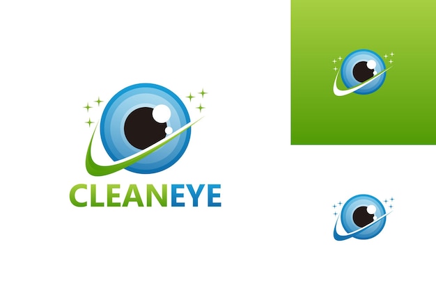 Clean Eye Logo Szablon Wektor Projektu, Godło, Koncepcja Projektowa, Kreatywny Symbol, Ikona