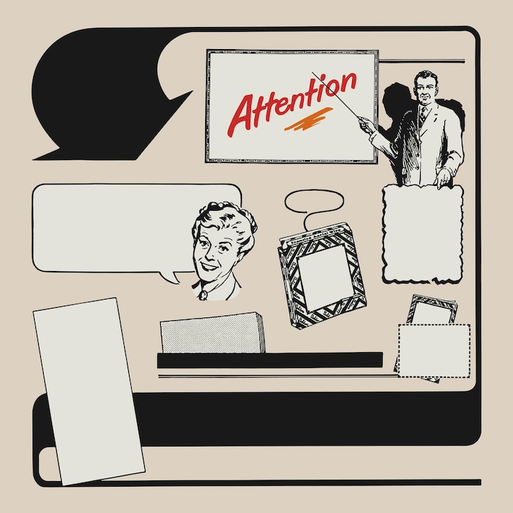 Wektor clip art z połowy wieku retro logo stare vintage ilustracja plakat szablon projektu elementy wektorowe
