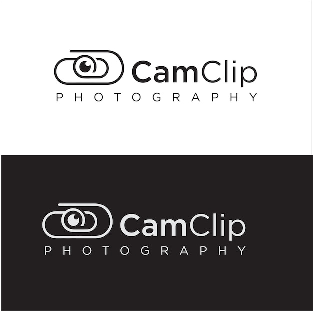 Clip Camera Logo Idea Icon Design