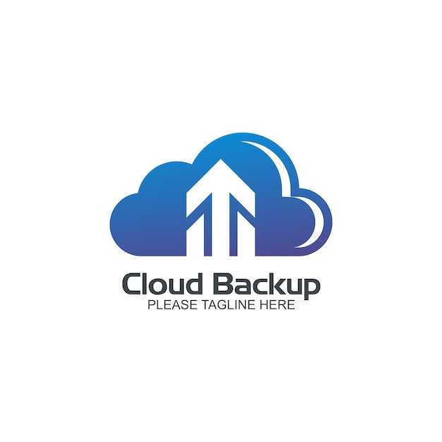 Plik wektorowy cloud backup