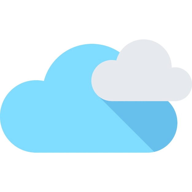 Cloud computing płaska koncepcja ikony sieci