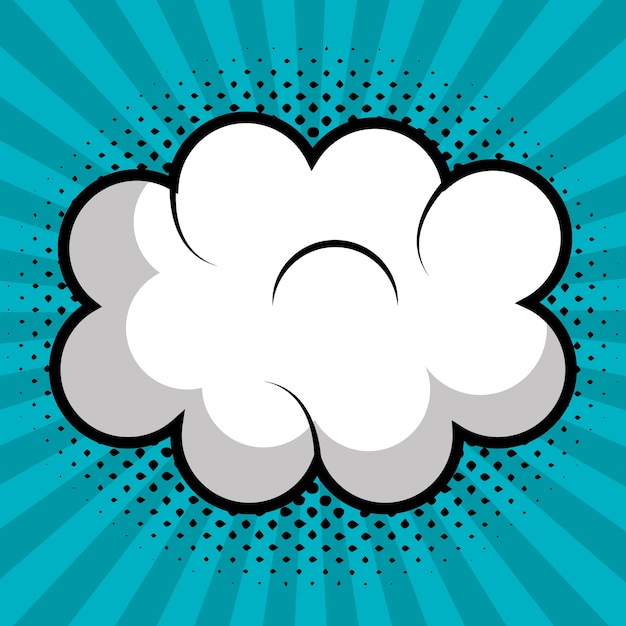 Cloud Pop-art Design