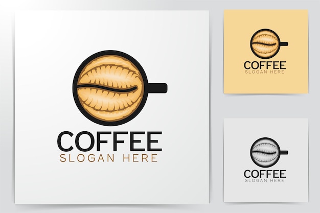 Coffee Shop Logo Wzory Inspiracji, Ilustracja Wektorowa