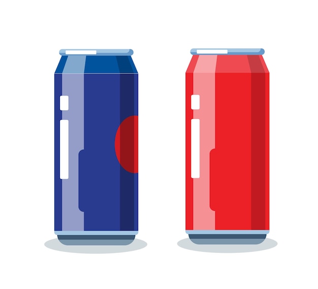 Plik wektorowy cola może na białym tle ilustracji wektorowych