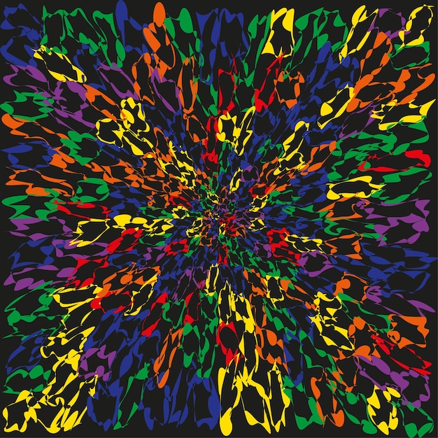 Color splash spiral Psychedelic swirl burst Dynamic Vector energy Abstract dark storm