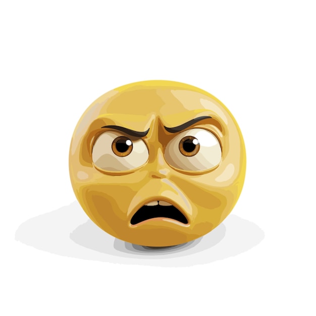 Plik wektorowy confounded face emoji wektor na białym tle