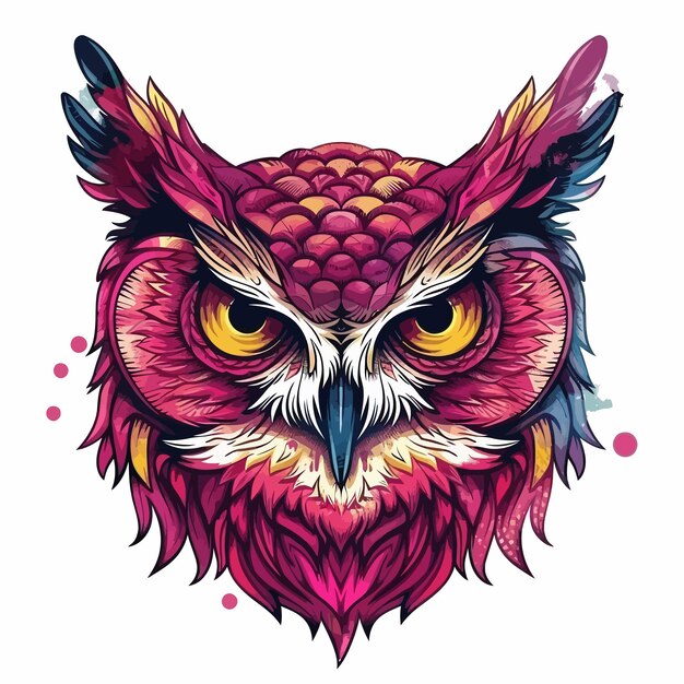 Plik wektorowy cool_owl_head_vector_illustration