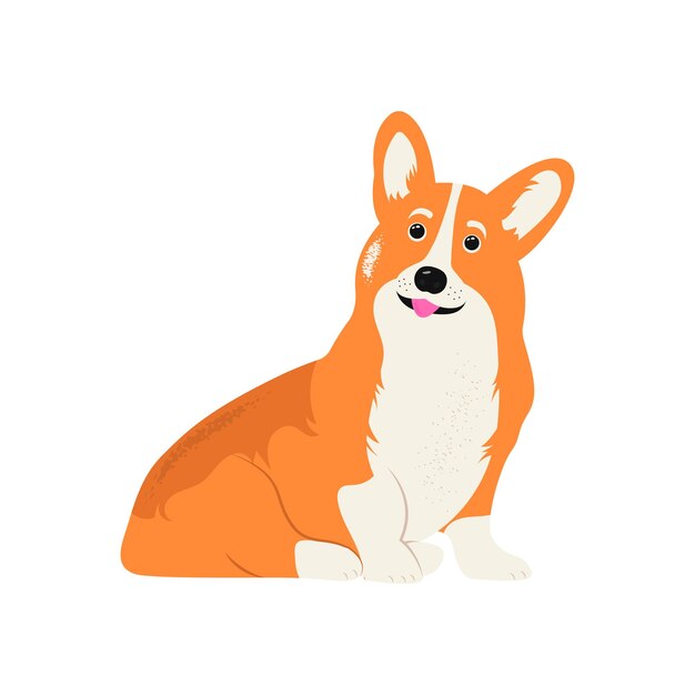 Corgi Pies śliczny Szczeniak Ilustracji Wektorowych