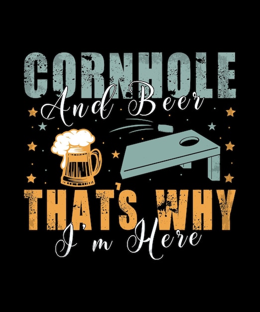 Cornhole Tshirt Design Cornhole Typografia Tshirt Design Cornhole Cytaty Projekt Koszulki