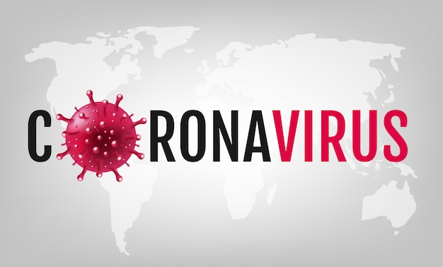 Coronavirus 2019 Ncov Szare Tło