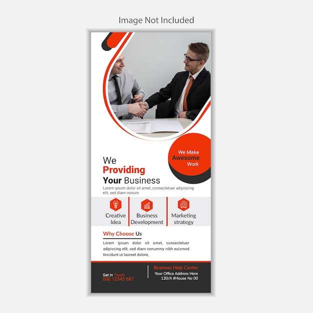 Corporate Business Dl Flyer Rack Card Template Design