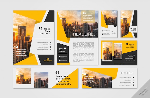 Corporate Layout Pack Yellow