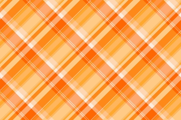 Couch plaid texture background small tartan vector seamless Fade tekstylny wzór kontrolny w kolorze pomarańczowym i jasnych kolorach
