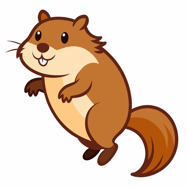 Coypu bobr skacze kawaii