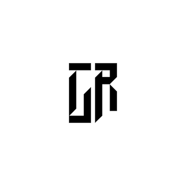 CR monogram logo projekt litera tekst nazwa symbol monochromatyczny logotyp znak alfabetu proste logo