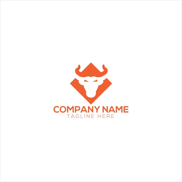 Plik wektorowy creative angry shield bull head logo design symbol wektor